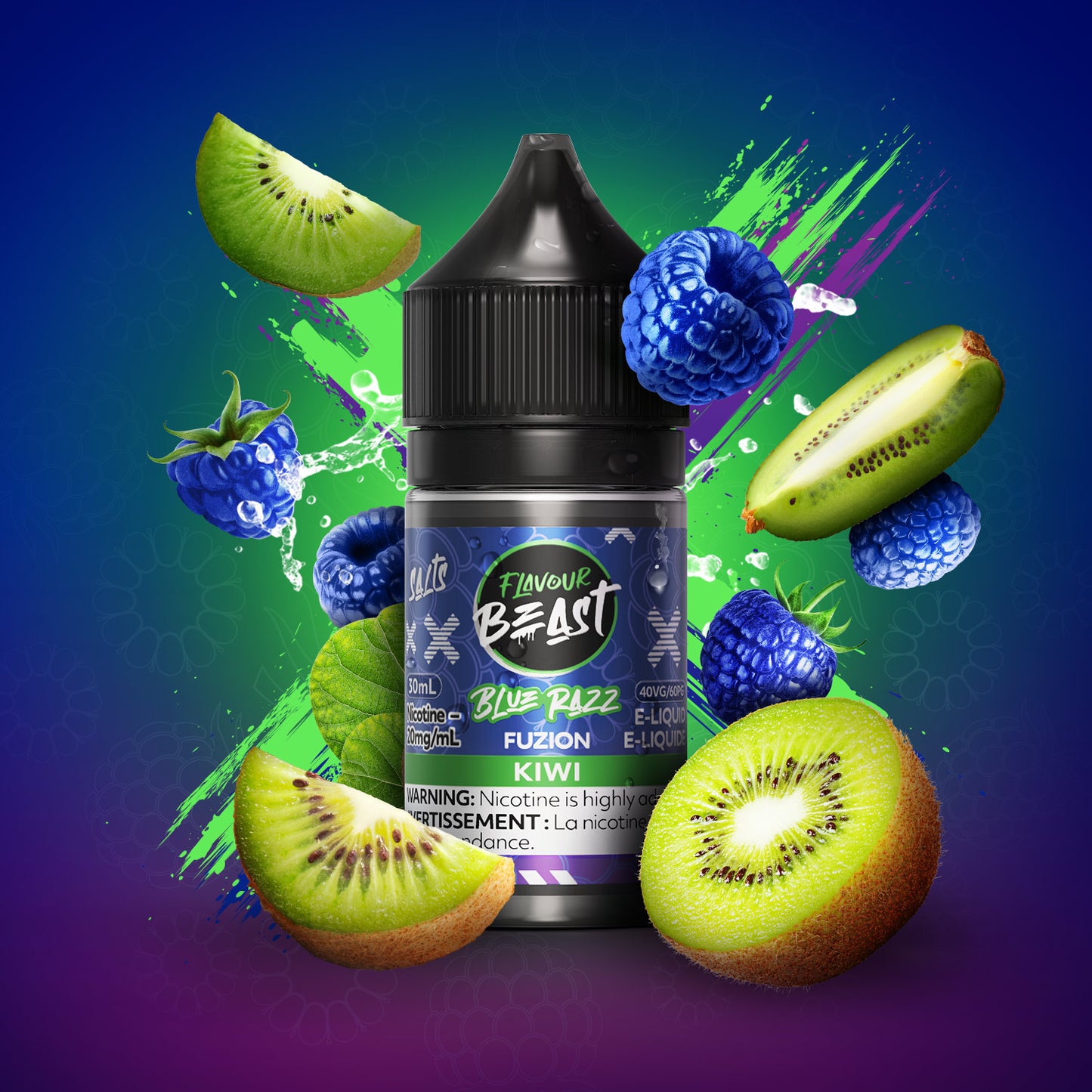 FLAVOUR BEAST BLUE RAZZ FUZION SERIES