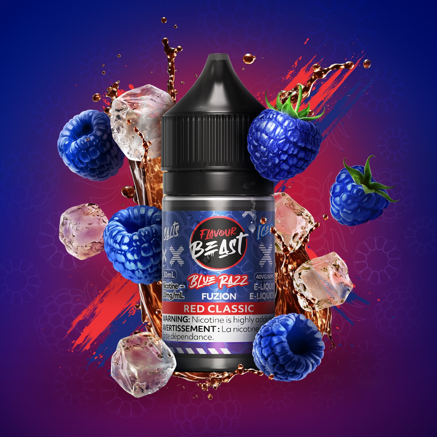 FLAVOUR BEAST BLUE RAZZ FUZION SERIES