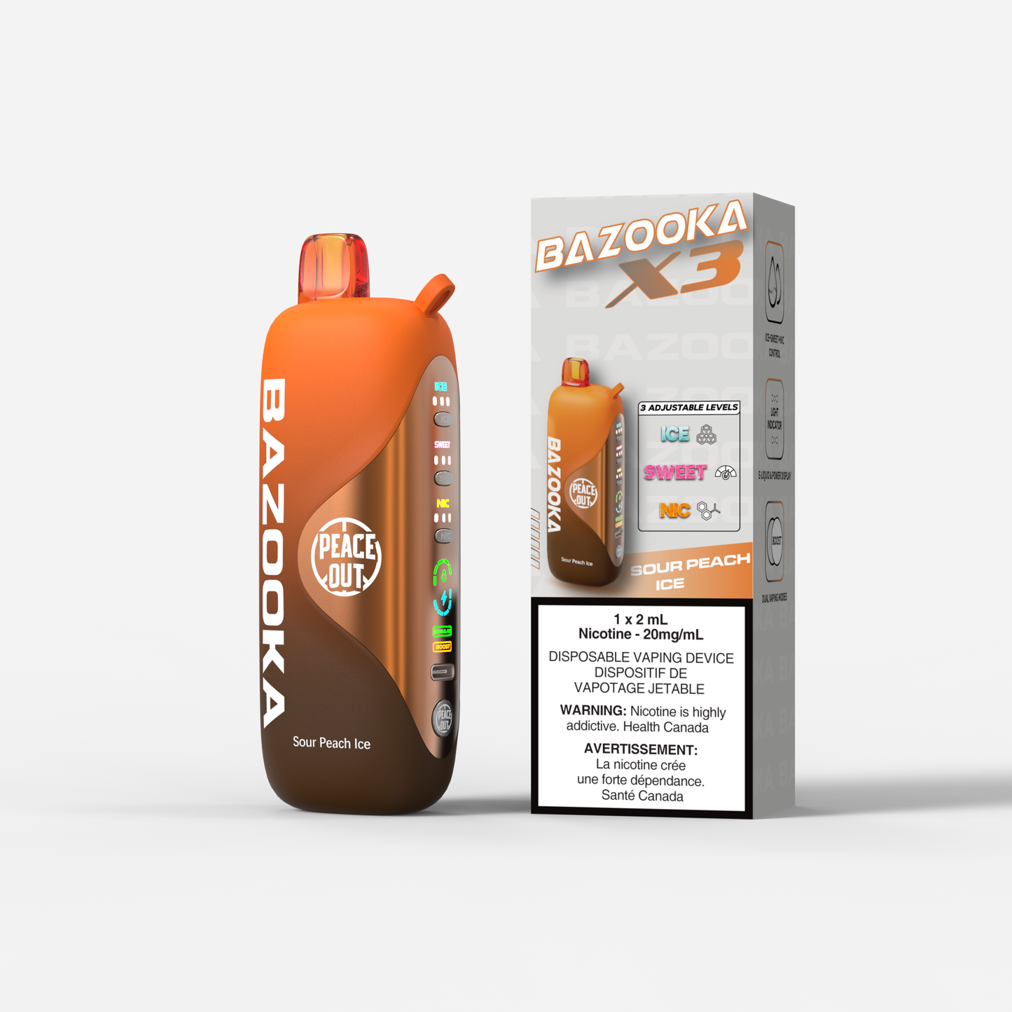 BAZOOKA 60 K PUFF X3