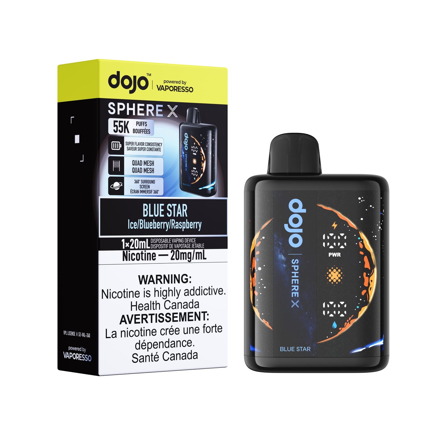 DOJO Sphere X BOLD HIT INTENSE 50 k Puff