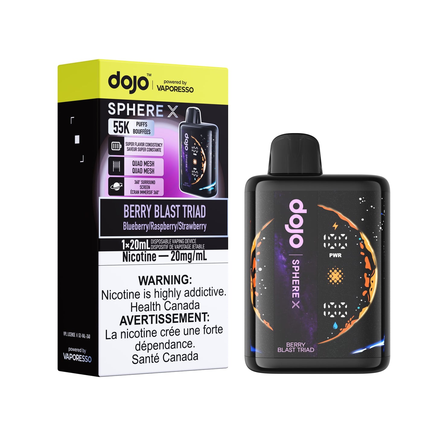 DOJO Sphere X BOLD HIT INTENSE 50 k Puff