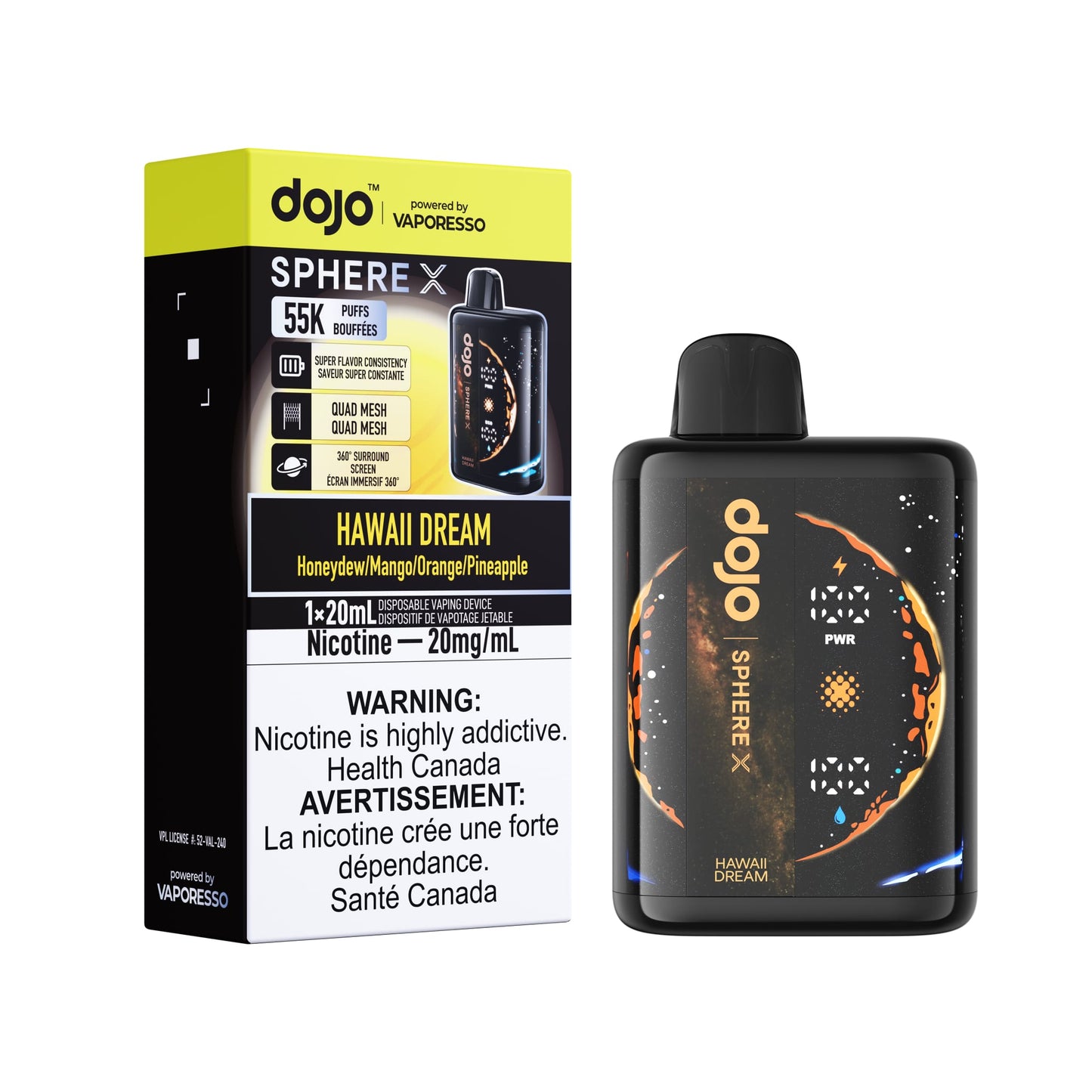 DOJO Sphere X BOLD HIT INTENSE 50 k Puff