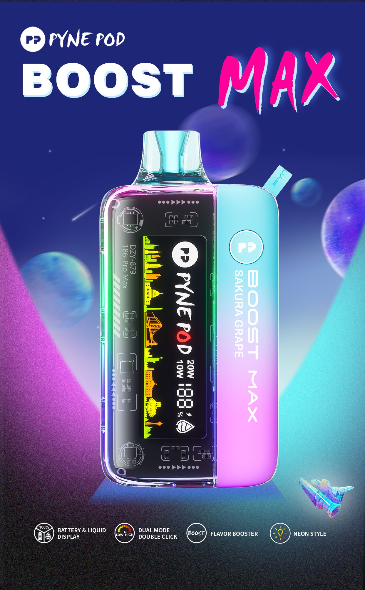 PYNE POD BOOST MAX 30000