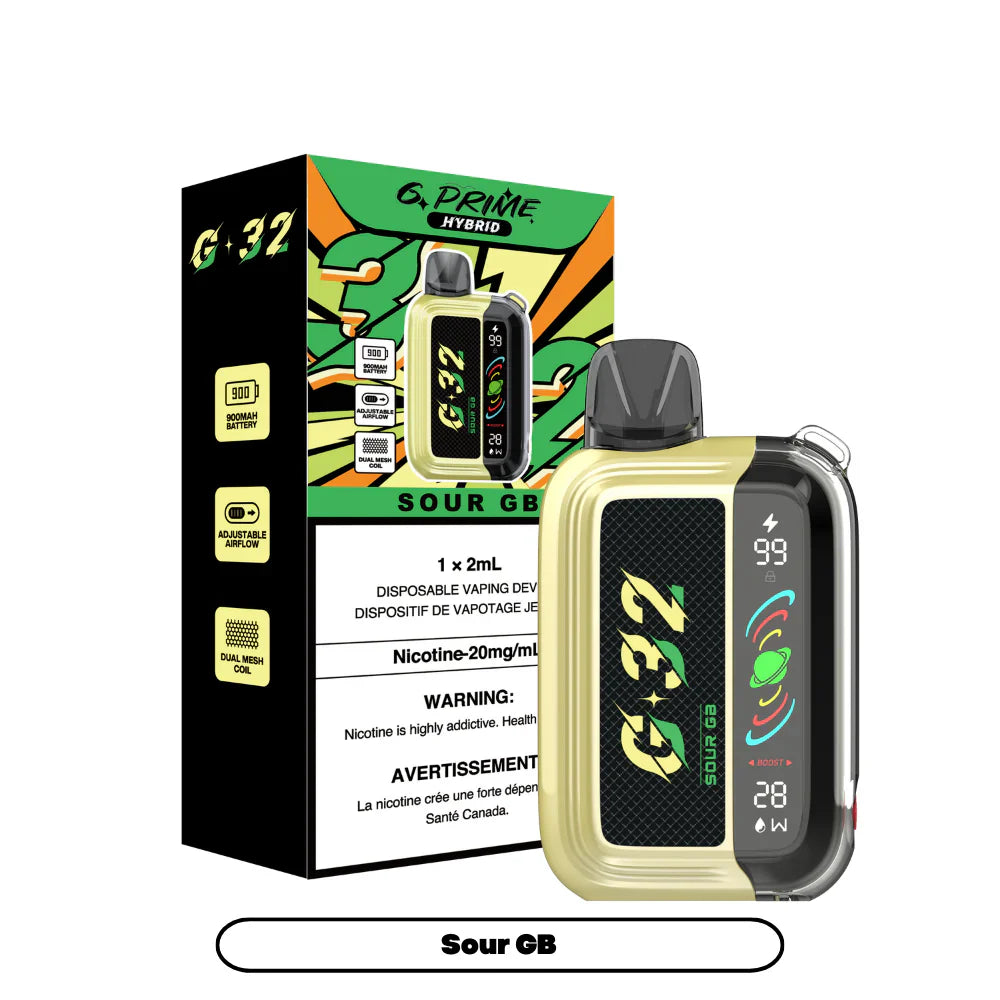 G-32 PRIME ABT  DISPOABLE VAPE HIT INTENSE