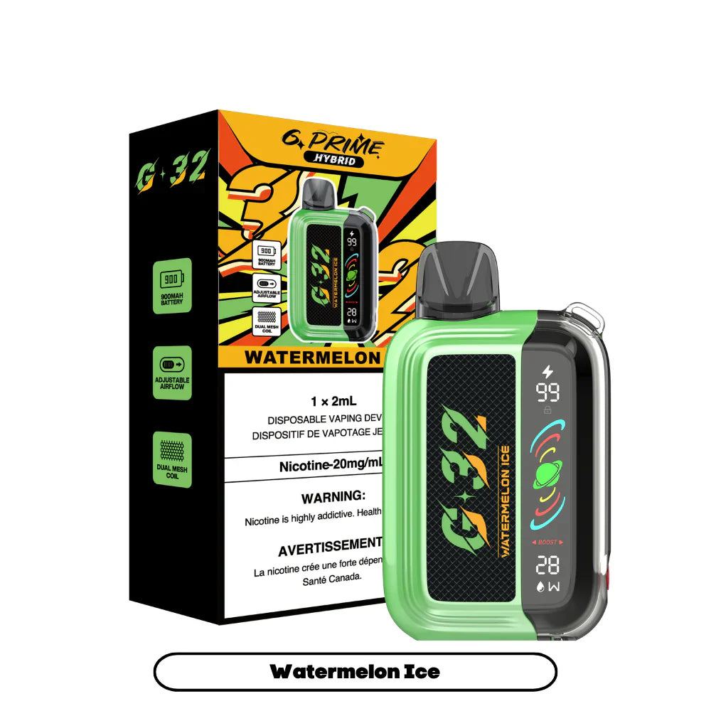 G-32 PRIME ABT  DISPOABLE VAPE HIT INTENSE
