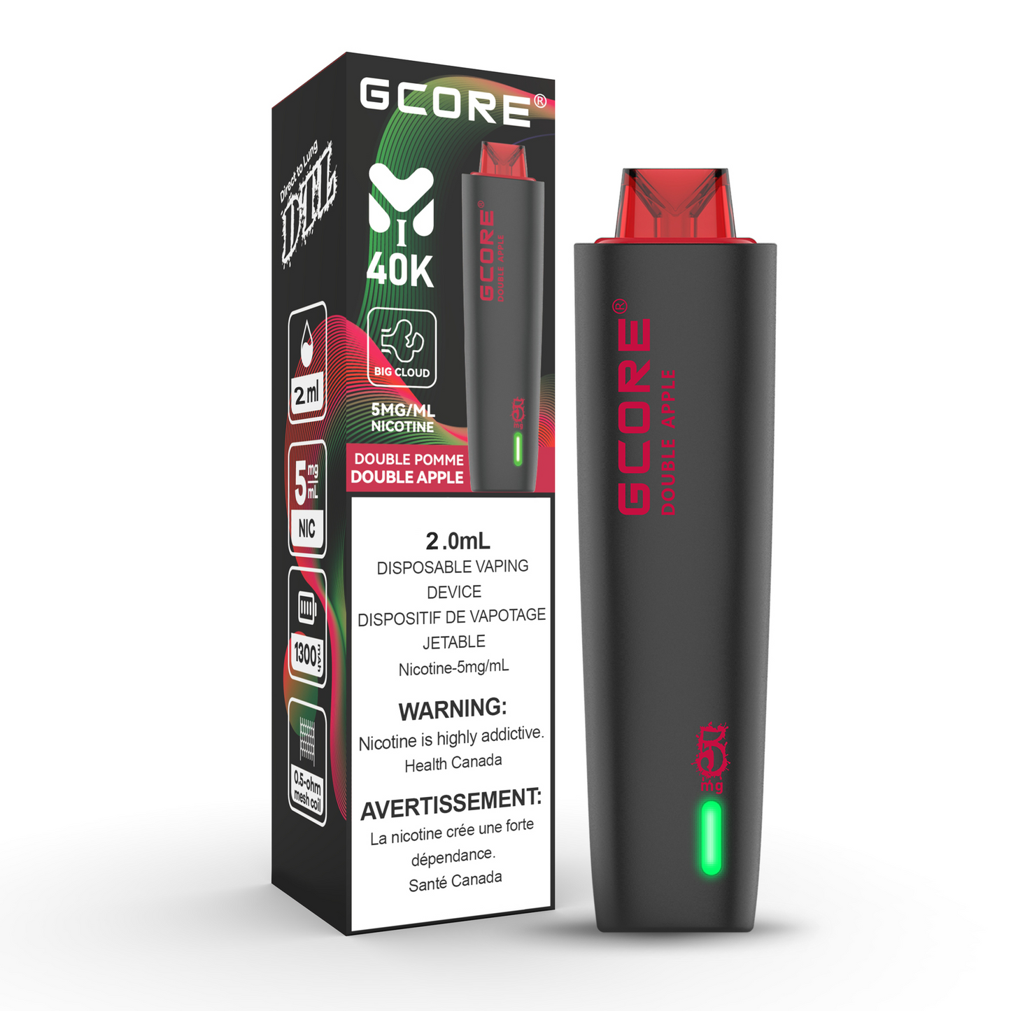 GCORE HOOKAH 40K PUFF