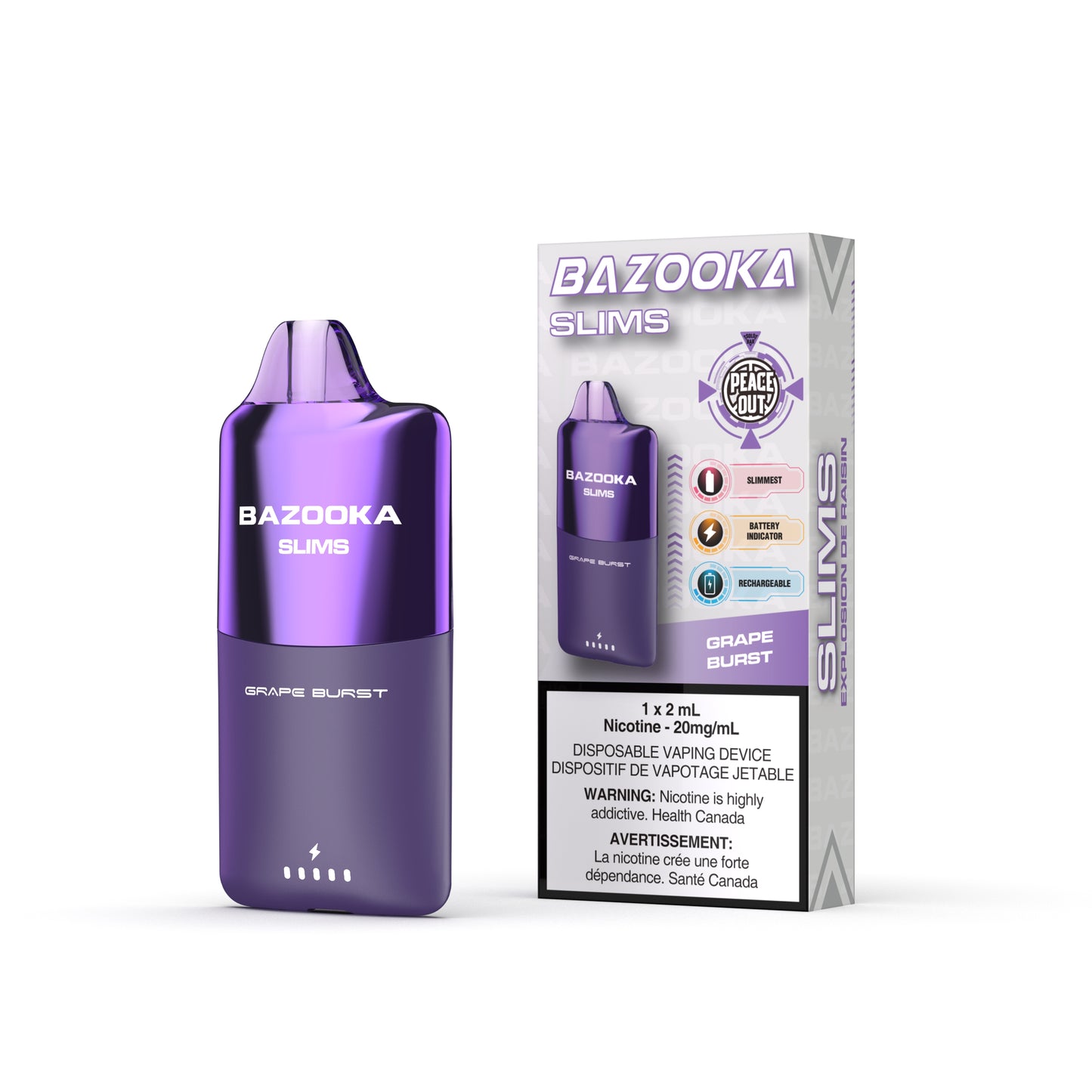 BAZOOKA SLIM BOLD 8 K PUFF