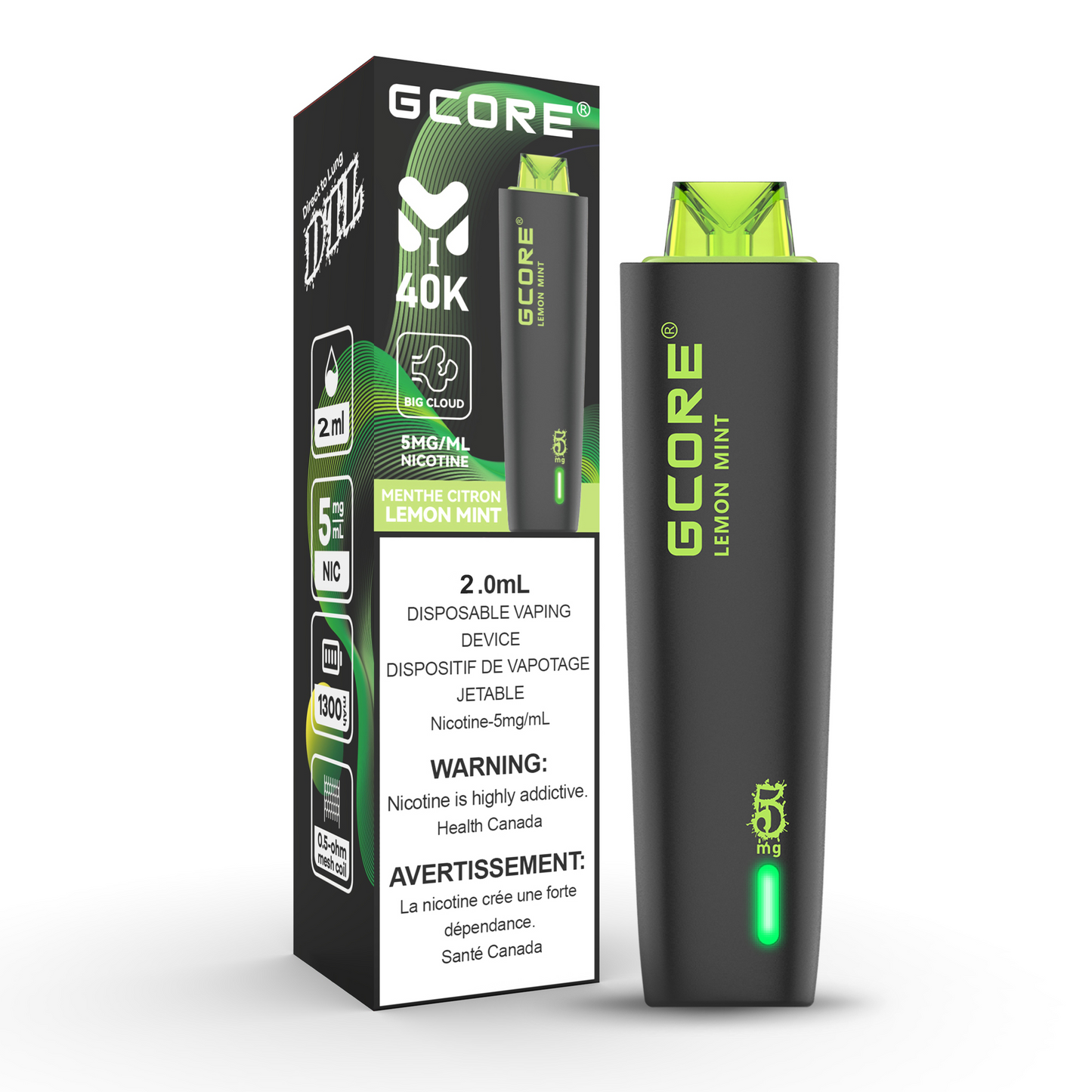 GCORE HOOKAH 40K PUFF