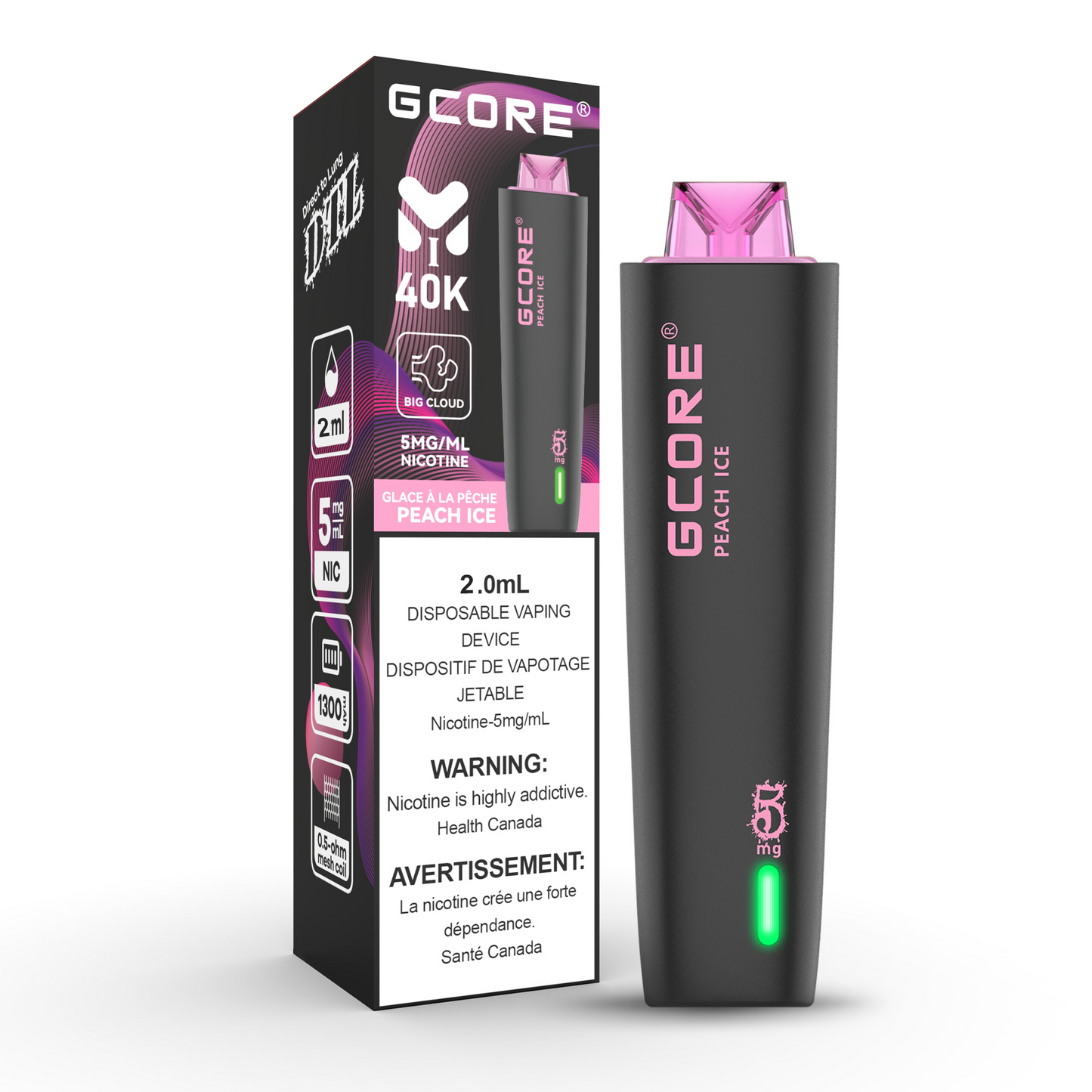 GCORE HOOKAH 40K PUFF