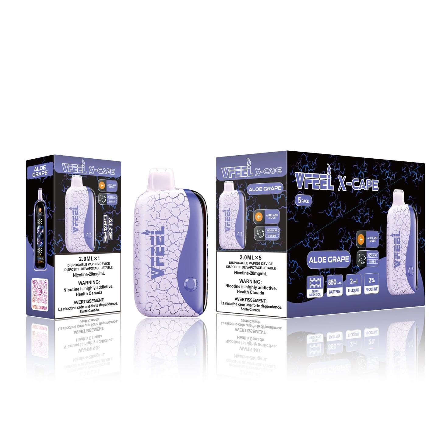 Vfeel X-Cape 60 k with Airplane MODE