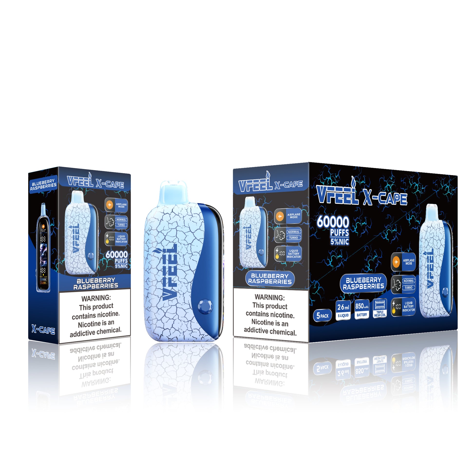 Vfeel X-Cape 60 k with Airplane MODE New Wave Smoke Vfeel X-Cape 60 k with Airplane MODE New Wave Smoke
