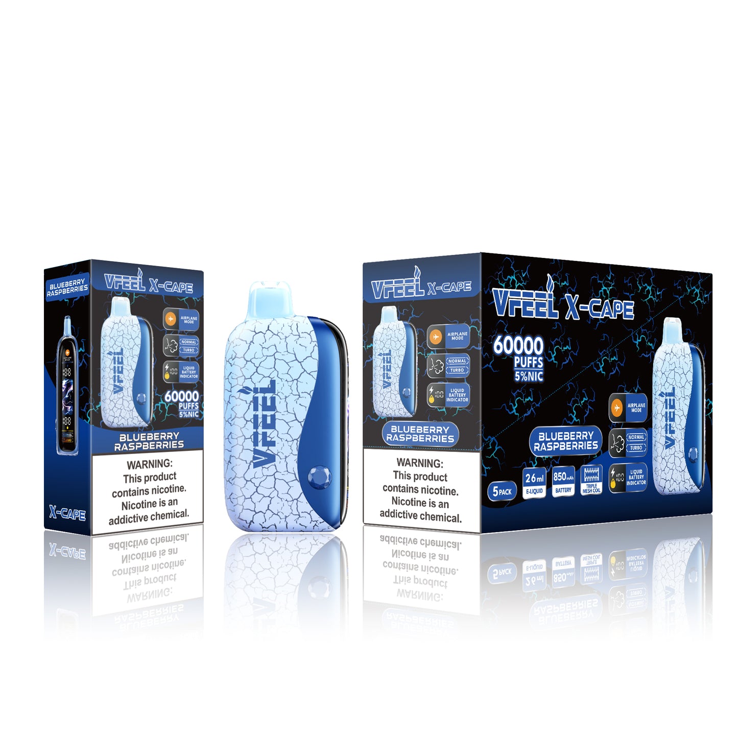 Vfeel X-Cape 60 k with Airplane MODE