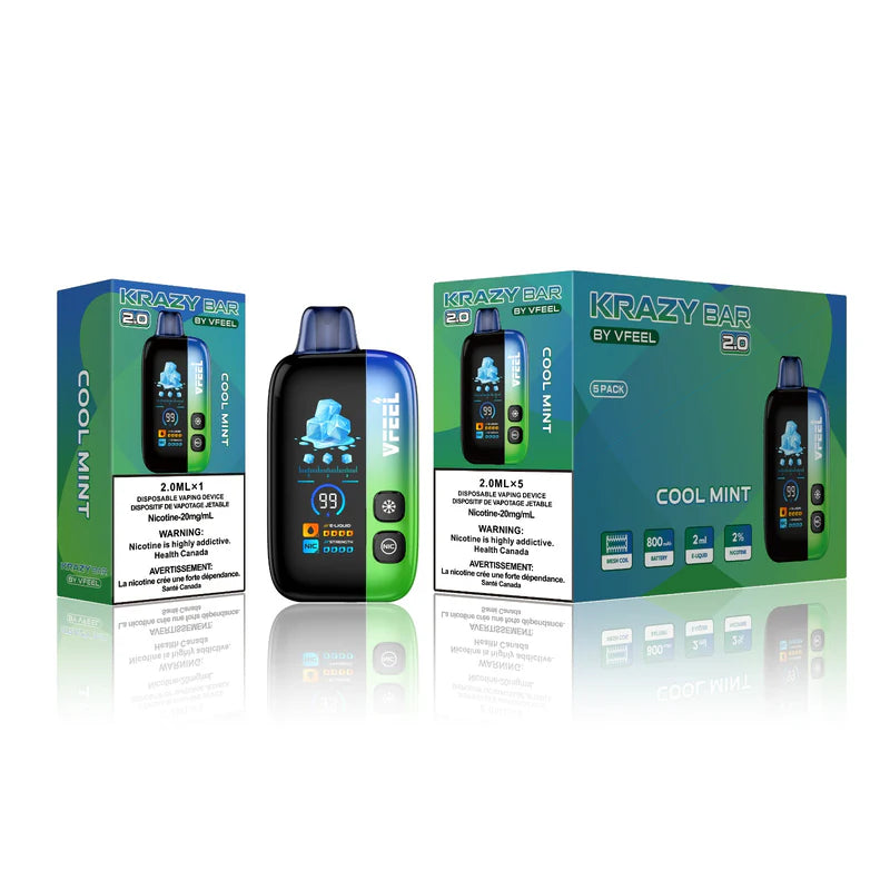 2.0 KRAZY BAR DISPOSABLE VAPE BOLD INTENSE 50 k Puff