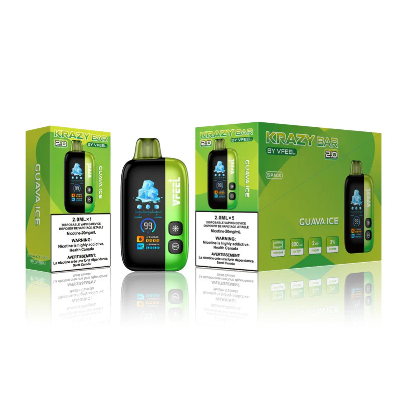 2.0 KRAZY BAR DISPOSABLE VAPE BOLD INTENSE 50 k Puff