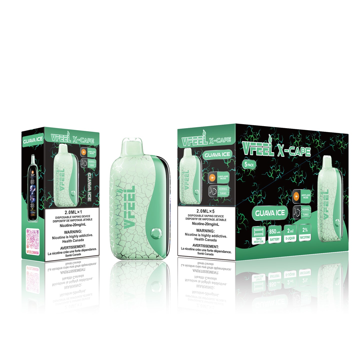 Vfeel X-Cape 60 k with Airplane MODE