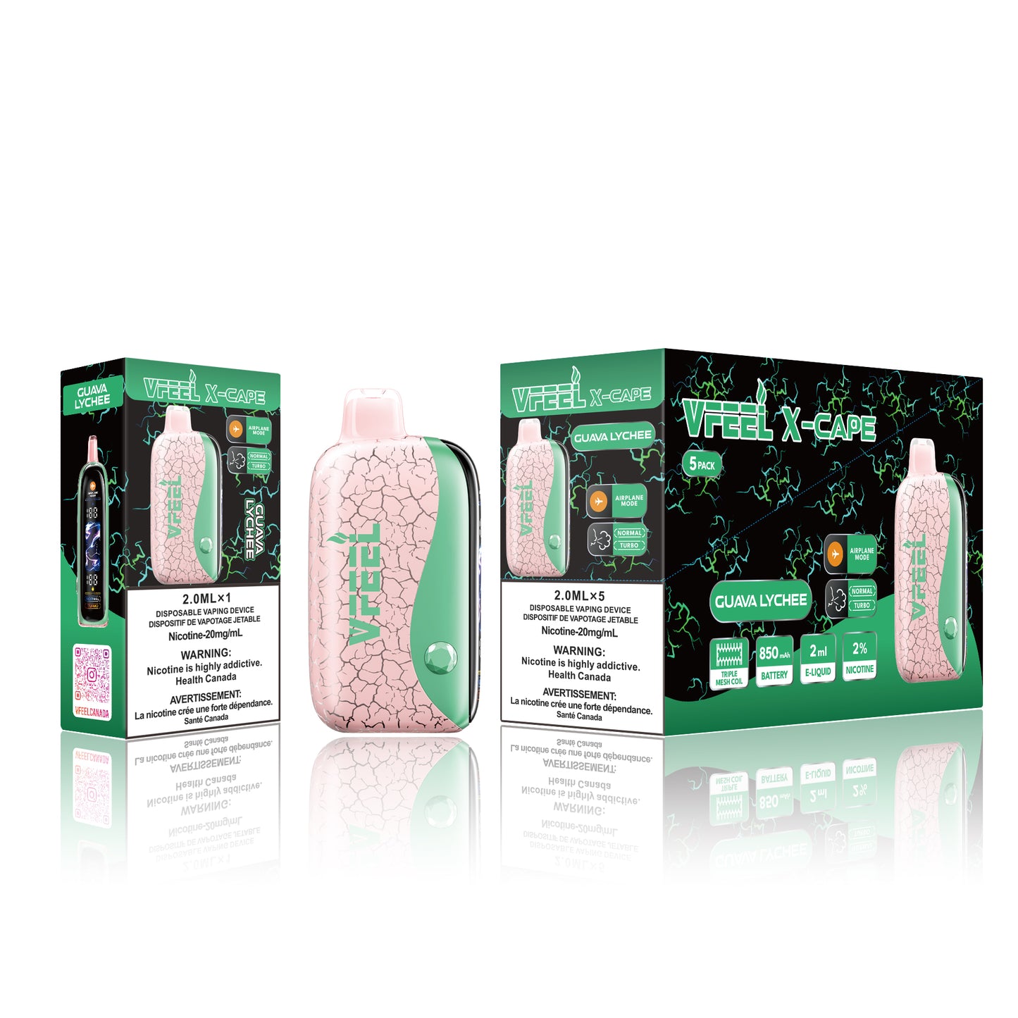 Vfeel X-Cape 60 k with Airplane MODE