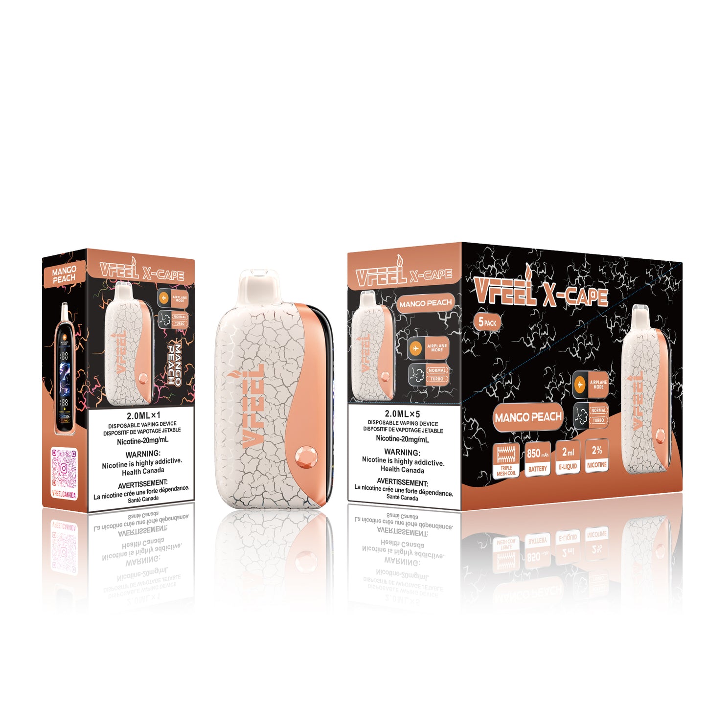 Vfeel X-Cape 60 k with Airplane MODE