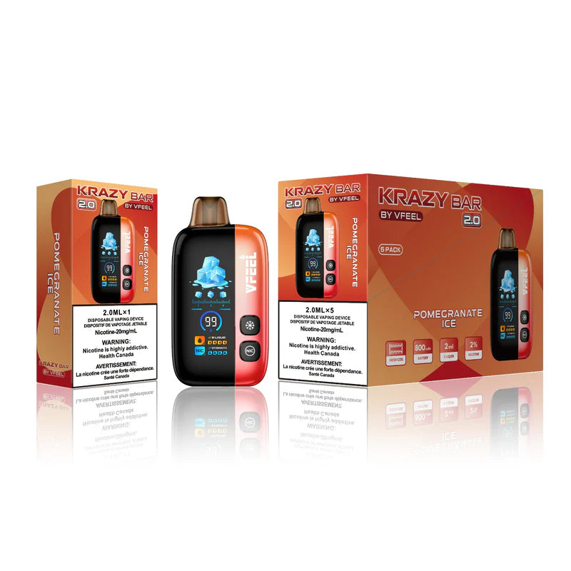 2.0 KRAZY BAR DISPOSABLE VAPE BOLD INTENSE 50 k Puff