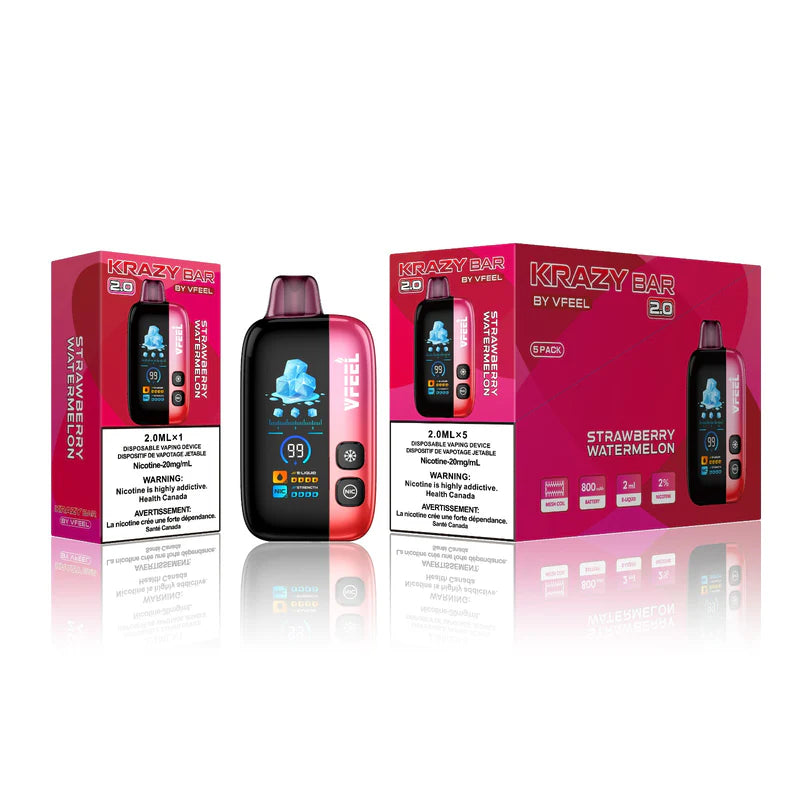 2.0 KRAZY BAR DISPOSABLE VAPE BOLD INTENSE 50 k Puff