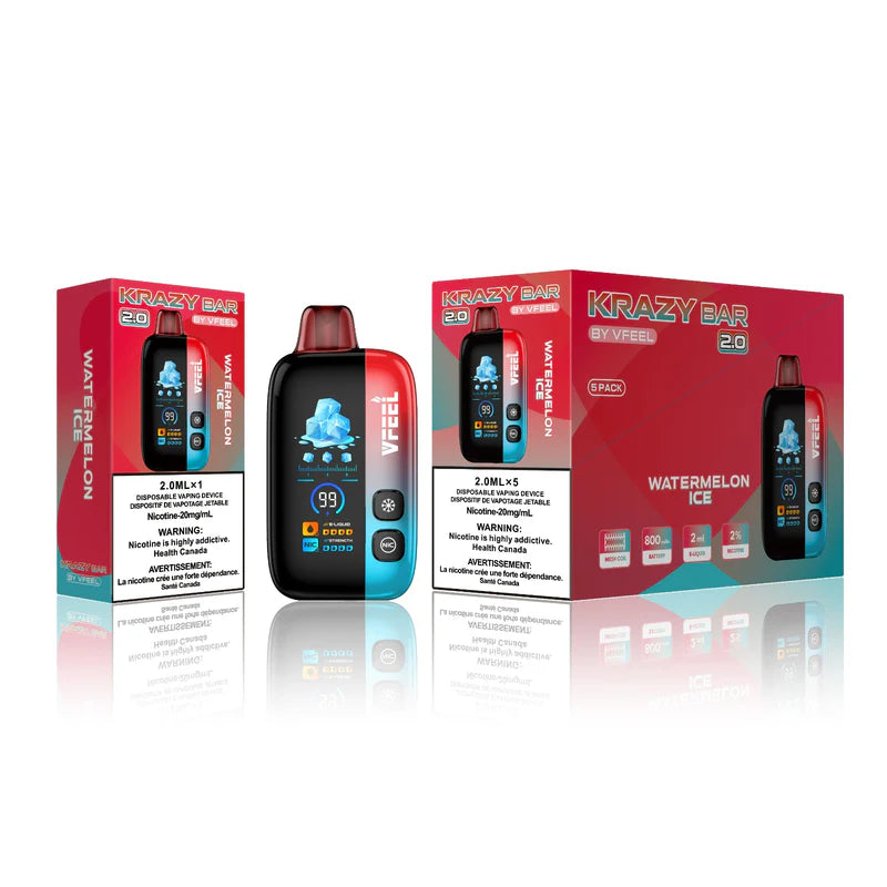 2.0 KRAZY BAR DISPOSABLE VAPE BOLD INTENSE 50 k Puff