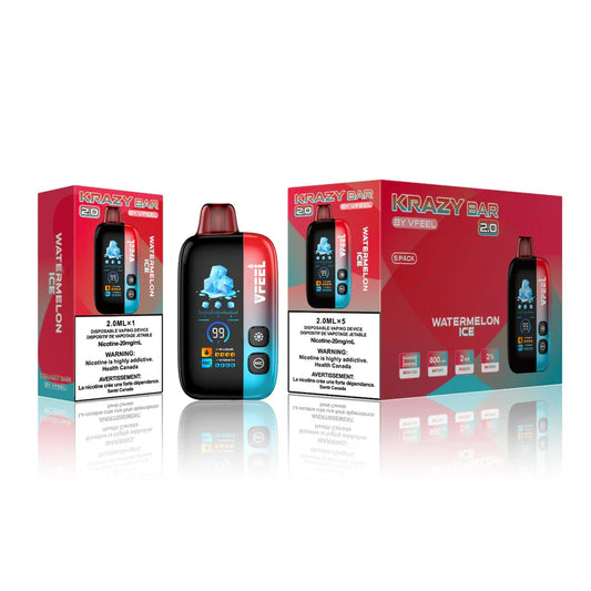 2.0 KRAZY BAR DISPOSABLE VAPE BOLD INTENSE 50 k Puff