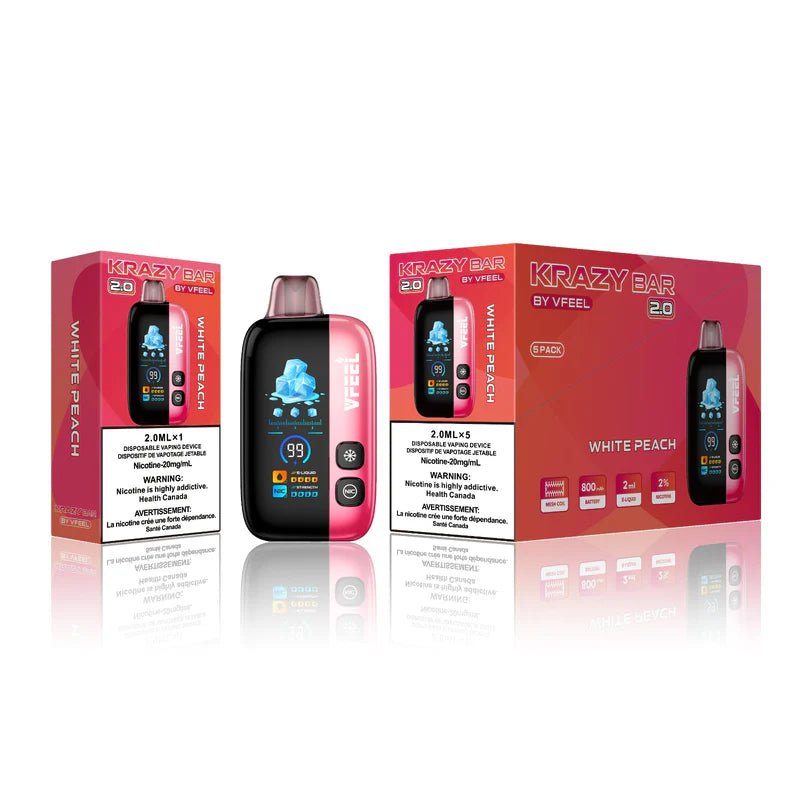 2.0 KRAZY BAR DISPOSABLE VAPE BOLD INTENSE 50 k Puff